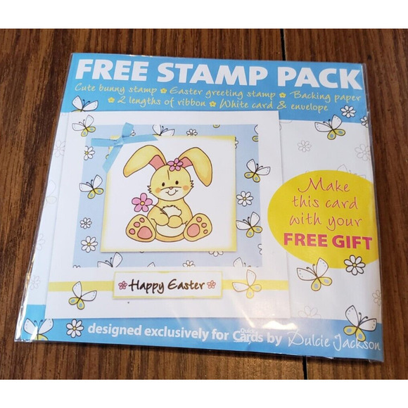 Quick Cards Easter Bunny Spring Crafting Stamp Pack - Picture 1 of 4